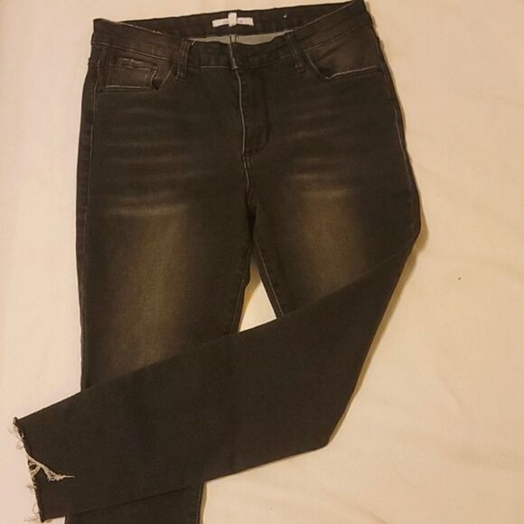 STS blue black cropped jeans size 27 - Picture 1 of 10